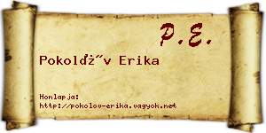 Pokolóv Erika névjegykártya